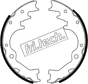 Jeu de mâchoires de frein fri.tech. 1049.142