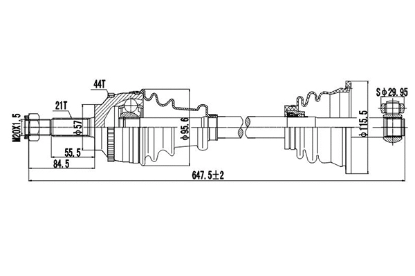 Arbre de transmission DYNAMATRIX DDS250358