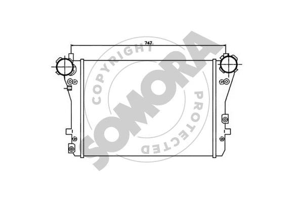 Refroidisseur d'air de suralimentation SOMORA 351045