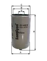 Filtre à carburant SAMPIYON FILTER CS 0185 M