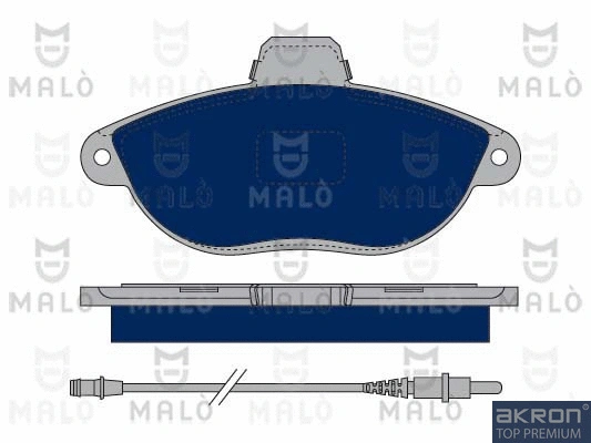 Kit de plaquettes de frein, frein à disque AKRON-MALÒ 1050070