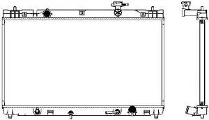 Radiateur, refroidissement du moteur SAKURA Automotive 3461-1016