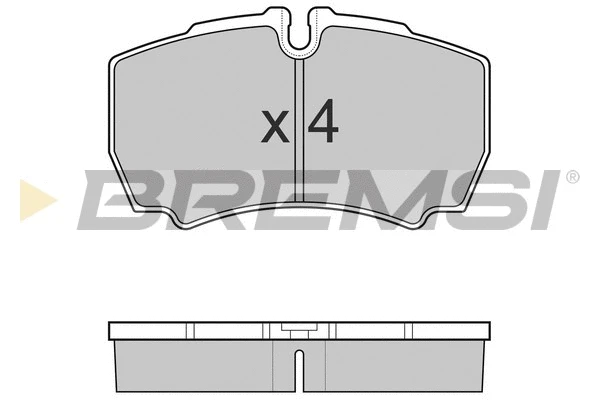 Kit de plaquettes de frein, frein à disque BREMSI BP3025