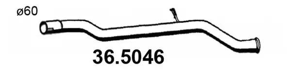 Tuyau d'échappement ASSO 36.5046