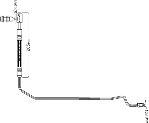 Flexible de frein JURATEK JBH1185L