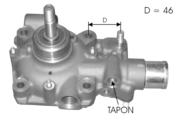 Pompe à eau, refroidissement du moteur TECDRIVE TPAE0169