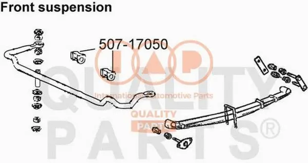 Suspension, stabilisateur IAP QUALITY PARTS 507-17050