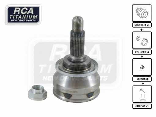 Jeu de joints, arbre de transmission RCA FRANCE SB08