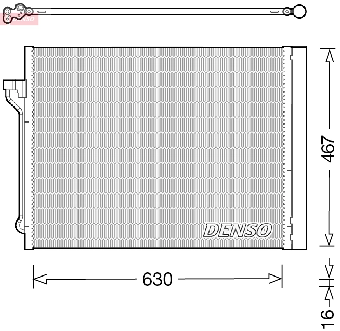 Condenseur, climatisation DENSO DCN05029
