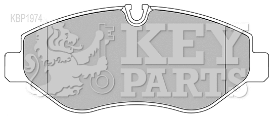 Kit de plaquettes de frein, frein à disque KEY PARTS KBP1974