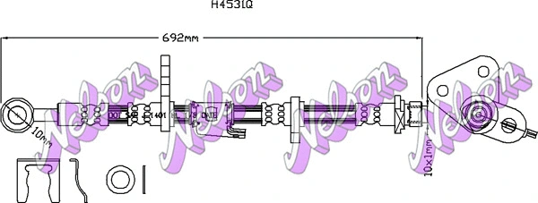 Flexible de frein KAWE H4531Q