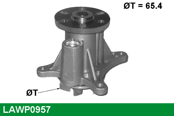 Pompe à eau, refroidissement du moteur LUCAS LAWP0957