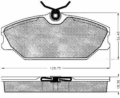 Kit de plaquettes de frein, frein à disque BSF 10633