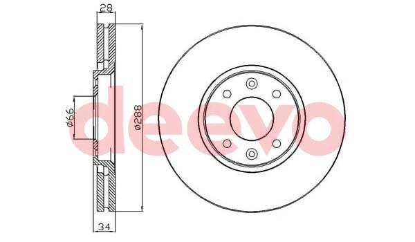 Disque de frein DEEVO BD33320