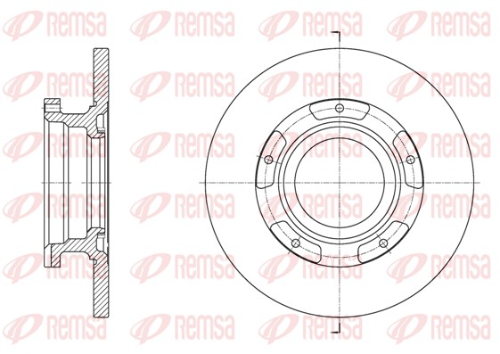 Disque de frein REMSA 61564.00