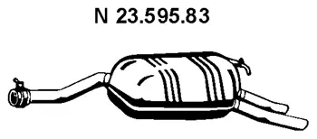 Silencieux arrière EBERSPÄCHER 23.595.83
