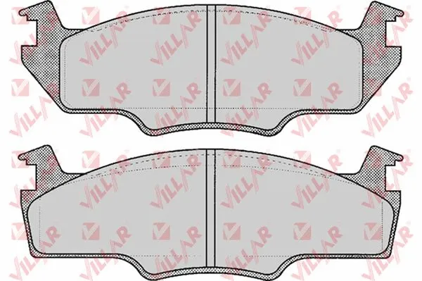Kit de plaquettes de frein, frein à disque VILLAR 626.0227