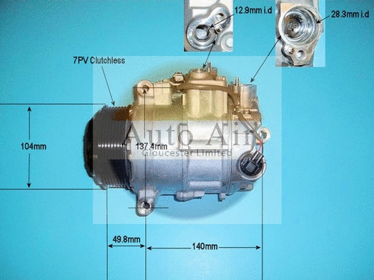 Compresseur, climatisation AUTO AIR GLOUCESTER 14-6261