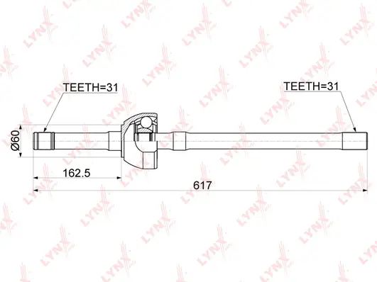 Arbre de transmission LYNXAUTO CD-1171
