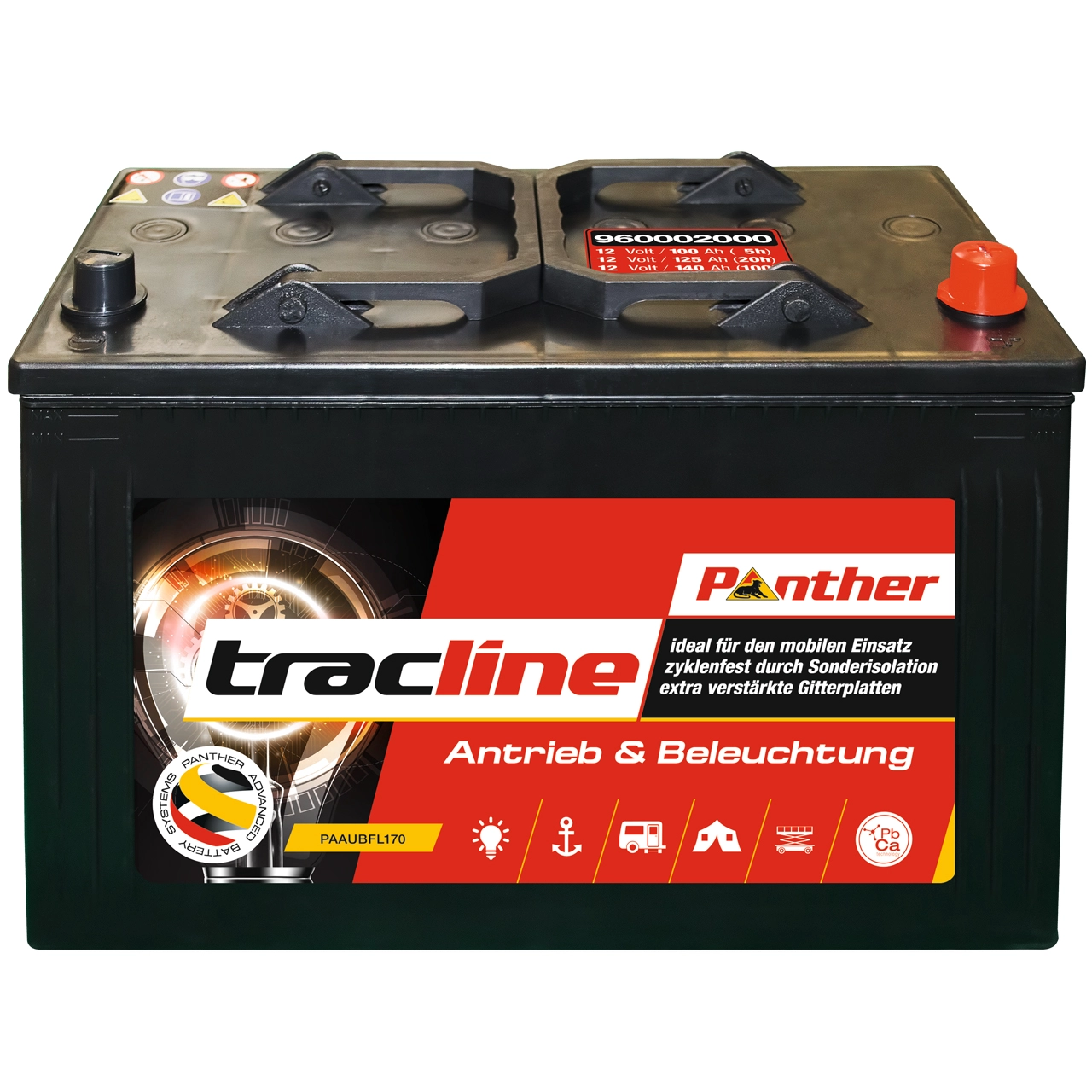 Batterie de démarrage PANTHER-BATTERIEN AB.9600233