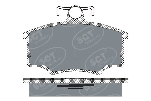 Kit de plaquettes de frein, frein à disque SCT - MANNOL SP 186 PR