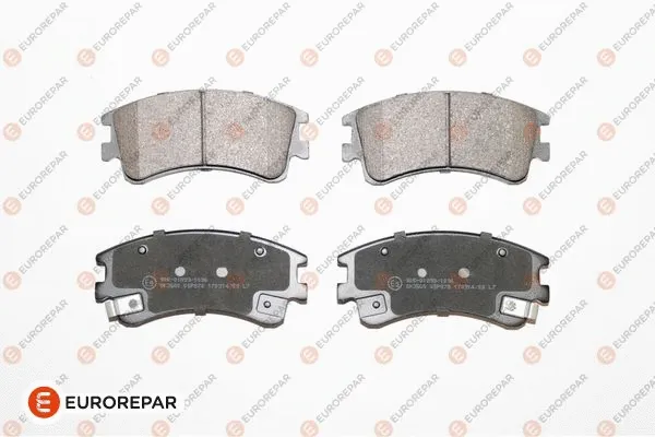 Kit de plaquettes de frein, frein à disque EUROREPAR 1623059680