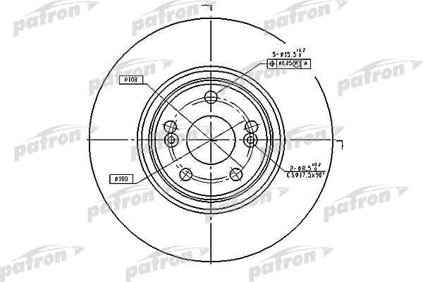 Disque de frein PATRON PBD4259