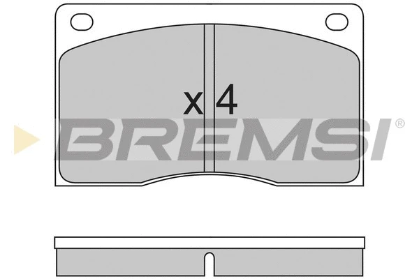 Kit de plaquettes de frein, frein à disque BREMSI BP2213