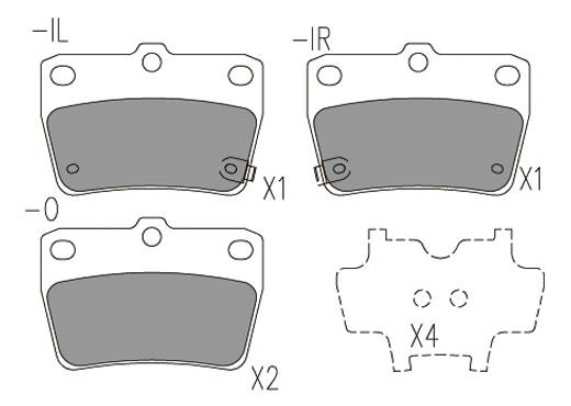 Kit de plaquettes de frein, frein à disque KLAXCAR FRANCE 24047z