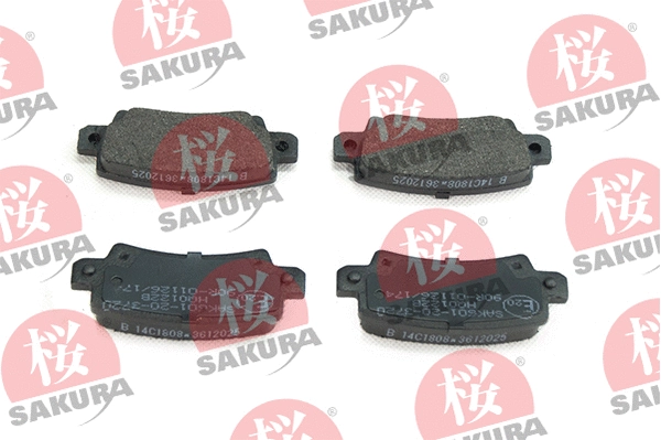Kit de plaquettes de frein, frein à disque SAKURA 601-20-3720