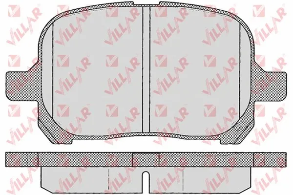 Kit de plaquettes de frein, frein à disque VILLAR 626.0953