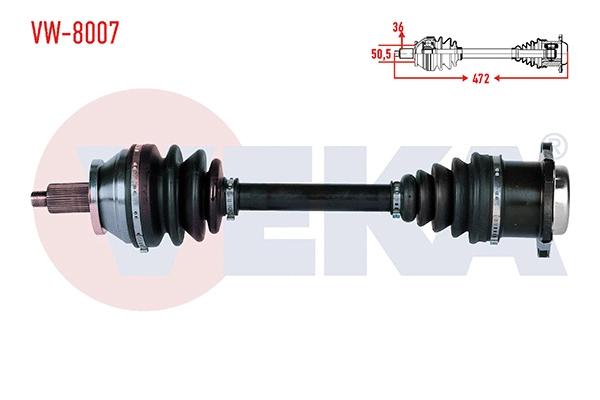 Arbre de transmission VEKA VW-8007