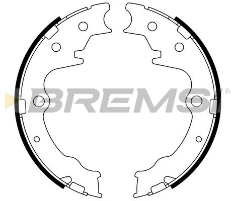 Jeu de mâchoires de frein, frein de stationnement BREMSI GF0802