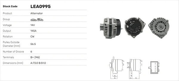 Alternateur LUSA LEA0995