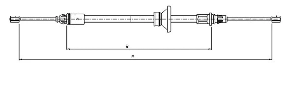 Tirette à câble, frein de stationnement SONOVA CM15360