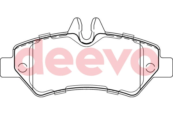 Kit de plaquettes de frein, frein à disque DEEVO BP63920