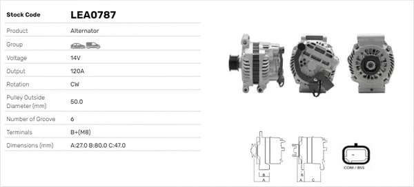 Alternateur LUSA LEA0787