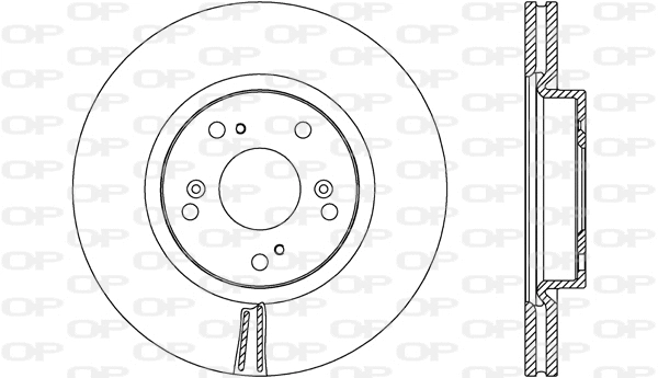Disque de frein OPEN PARTS BDA2686.20