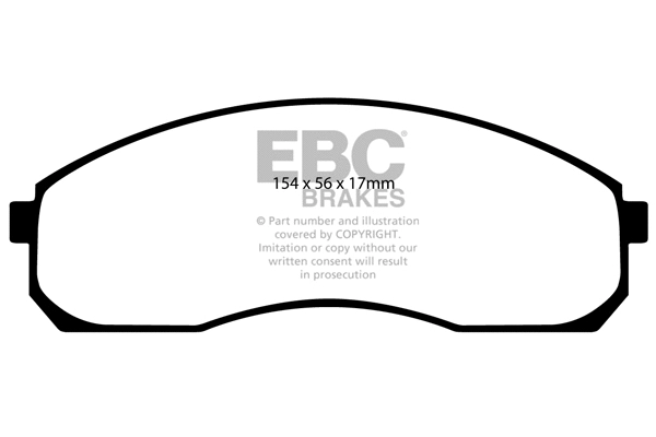 Kit de plaquettes de frein, frein à disque EBC Brakes DP21423