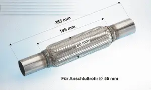 Tuyau flexible, échappement EBERSPÄCHER 99.104.79