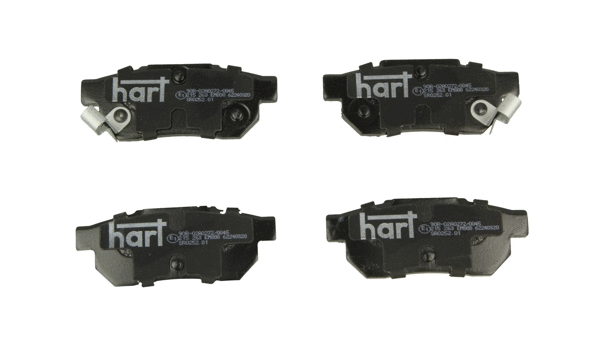 Kit de plaquettes de frein, frein à disque HART 215 263