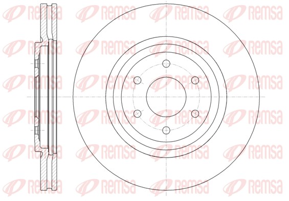 Disque de frein REMSA 61348.10