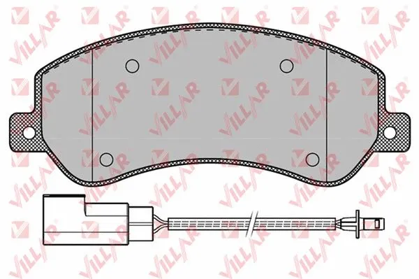 Kit de plaquettes de frein, frein à disque VILLAR 626.1260