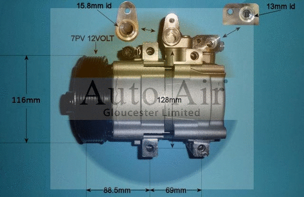 Compresseur, climatisation AUTO AIR GLOUCESTER 14-1441p