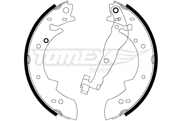 Jeu de mâchoires de frein TOMEX Brakes TX 20-62