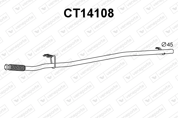 Tuyau d'échappement VENEPORTE CT14108