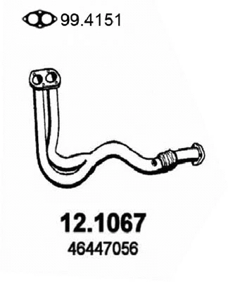 Tuyau d'échappement ASSO 12.1067