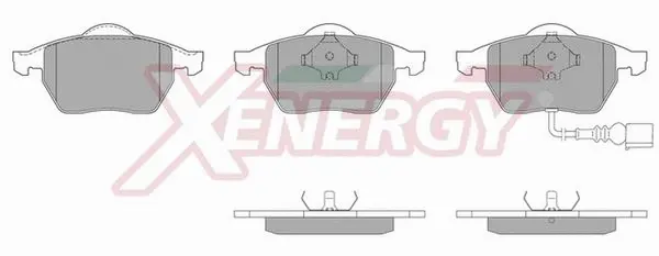 Kit de plaquettes de frein, frein à disque AP XENERGY X40490