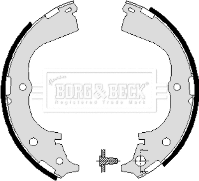 Jeu de mâchoires de frein BORG & BECK BBS6018