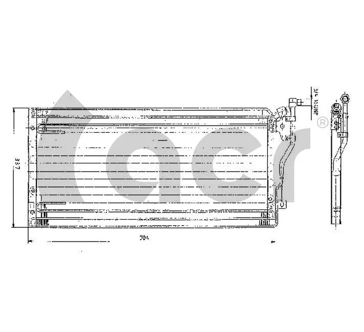 Condenseur, climatisation ACR 300125